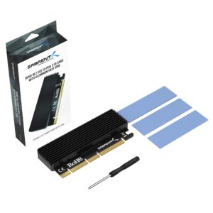 SABRENT NVMe M.2 SSD to PCIe X16/X8/X4 Card with Aluminum Heat Sink (EC-PCIE)