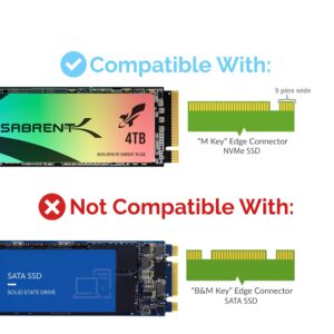 SABRENT NVMe M.2 SSD to PCIe X16/X8/X4 Card with Aluminum Heat Sink (EC-PCIE)