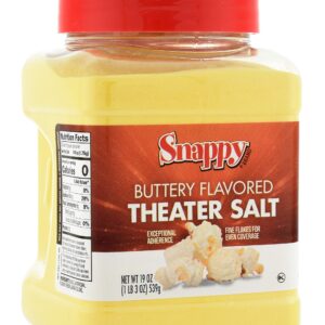 Snappy Buttery Flavored Theater Popcorn Salt, 19 Ounce