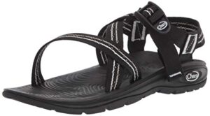chaco womens zvolv sport sandal, string black, 9 m us