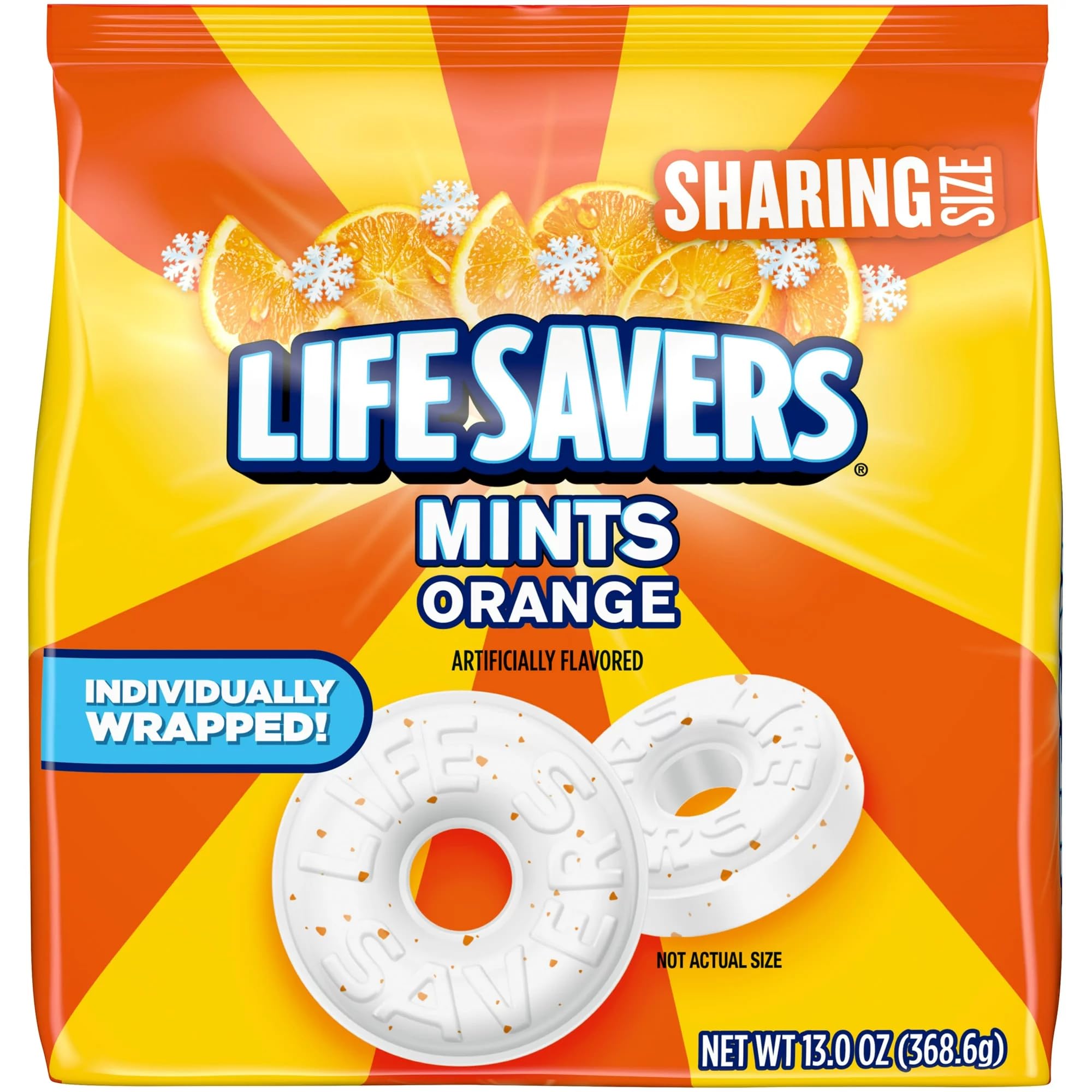 LIFE SAVERS Orange Mint Hard Candy, 14.5-Ounce (Pack of 2)