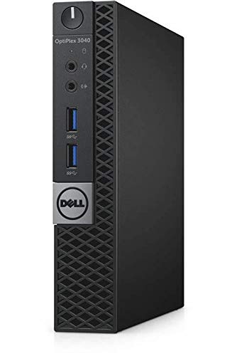 Dell OptiPlex 3040 Micro Business Desktop PC, Intel Quad Core i5-6500T up to 3.1GHz, 16G DDR3L, 500G, WiFi, BT 4.0, Windows 10 Pro 64 Bit-Multi-Language Supports English/Spanish/French(Renewed)