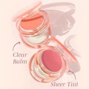 Wander Beauty Double Date Lip & Cheek - Rendezvous/Swipe - 4-in-1 Cream Blush & Lip Tint - Blush, Lip Moisturizer, Lip Balm & Eye Gloss - Multitasking Eye, Cheek & Lip Makeup With Green Tea - 0.07 oz