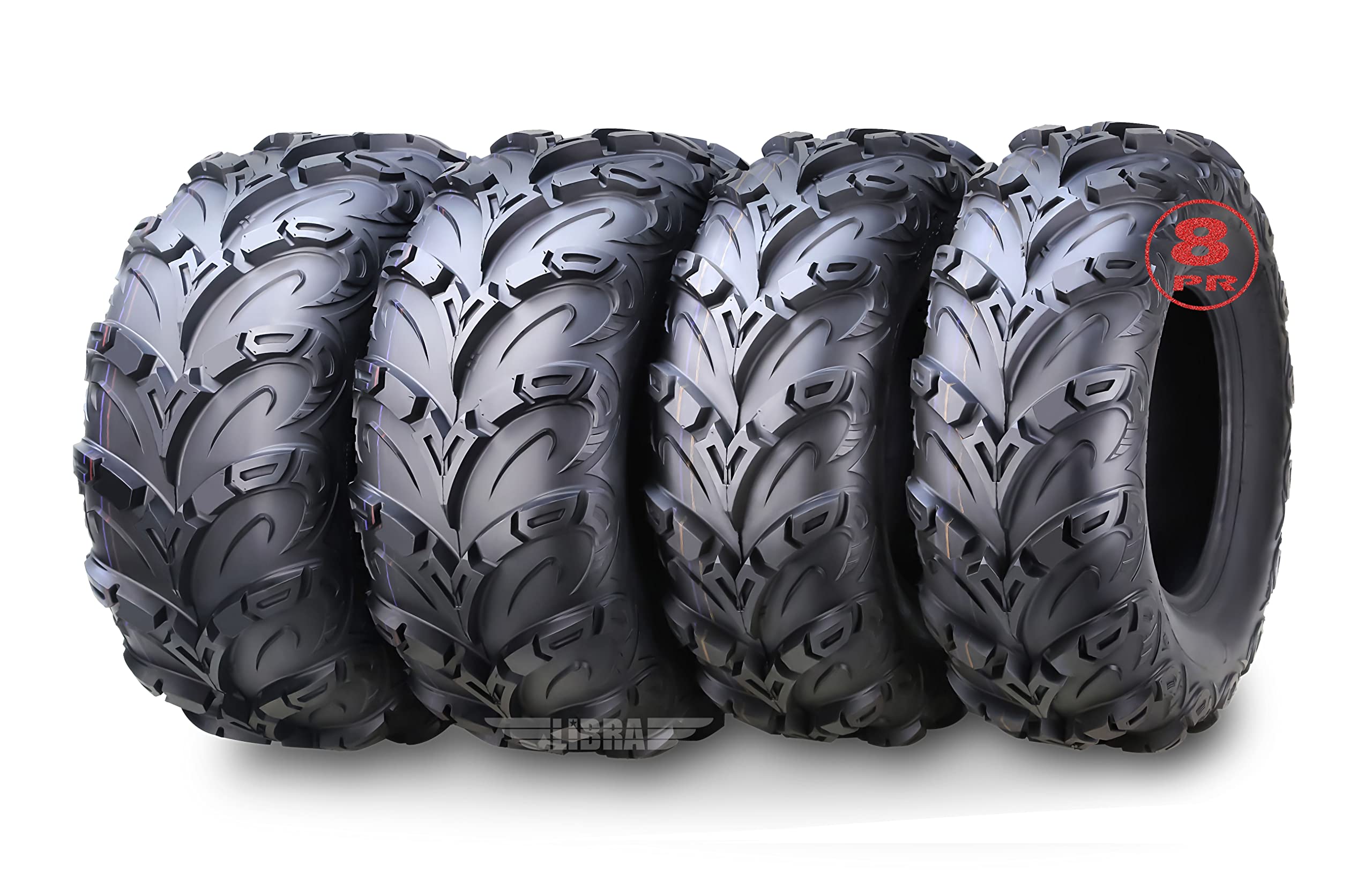 Full Set 25X8X12 25X10X12 8PR Mud Sling ATV tires fit for 14-20 Honda PIONEER 700