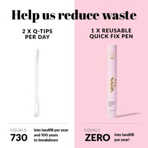 Quick Fix Makeup Remover Pen, Reusable Makeup Eraser for Correcting Eyeliner Pen Mistakes, Easy-to-Use Mascara Remover and Waterproof Makeup Remover for Eyes, Brows and Lips, 3.5 g - The Quick Flick