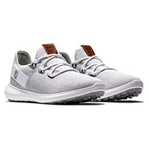 FootJoy Women's Flex Coastal Previous Season Style Golf Shoe, White, 6.5 Wide US