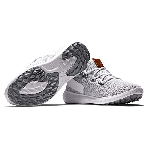 FootJoy Women's Flex Coastal Previous Season Style Golf Shoe, White, 6.5 Wide US