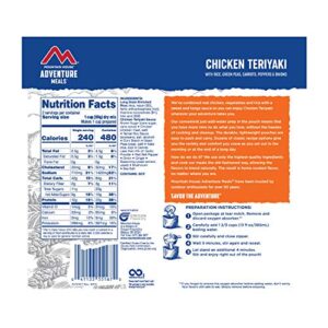 Mountain House Chicken Teriyaki with Rice | Freeze Dried Backpacking & Camping Food | 2 Servings | Gluten-Free