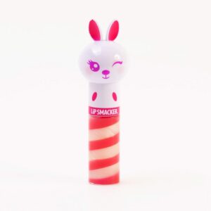 lip smacker lippy pals swirls bunny, flavored moisturizing & smoothing soft shine lip balm, hydrating & protecting fun tasty glossy finish, cruelty-free & vegan - hopping caramel corn