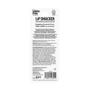 Lip Smacker Lippy Pals Swirls Bunny, Flavored Moisturizing & Smoothing Soft Shine Lip Balm, Hydrating & Protecting Fun Tasty Glossy Finish, Cruelty-Free & Vegan - Hopping Caramel Corn