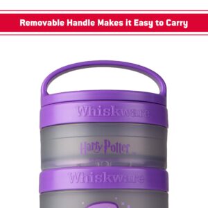 Whiskware Harry Potter Stackable Snack Containers for Kids and Toddlers, 3 Stackable Snack Cups for School or Travel, Dumbledore and Hedwig