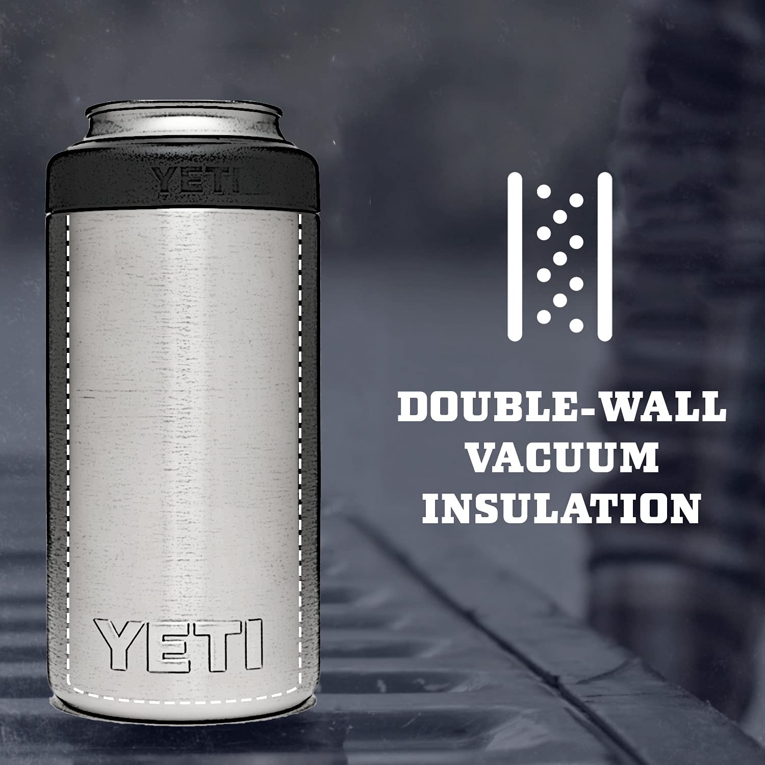 YETI Rambler 16 oz. Colster Tall Can Insulator for Tallboys & 16 oz. Cans, Navy