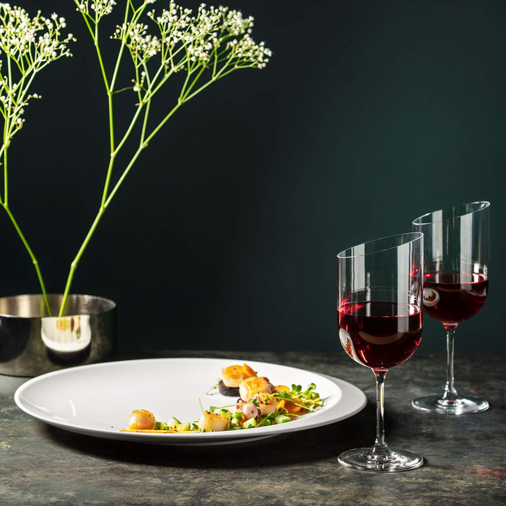 Villeroy & Boch New Moon Set, 4 Pieces, Elegant, Modern Red Wine Day Use, Crystal Glass, Transparent, Dishwasher Safe