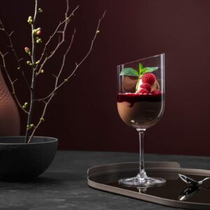 Villeroy & Boch New Moon Set, 4 Pieces, Elegant, Modern Red Wine Day Use, Crystal Glass, Transparent, Dishwasher Safe