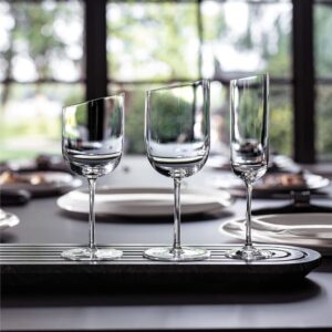 Villeroy & Boch New Moon Set, 4 Pieces, Elegant, Modern Red Wine Day Use, Crystal Glass, Transparent, Dishwasher Safe