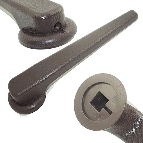 Universal Brown Plastic Sofa Chair Recliner Release Pull Handle Replacement Parts, 5/8" Lever Square Hole Foot Rest Release Right/Left Hand，fits More Brands Recliner Handle and Furniture