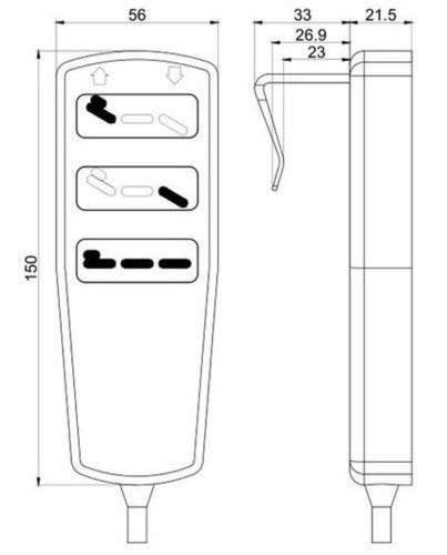 Full Electric hospital bed hand control Handset, Full Electric Pendant Controller for Homecare Bed,Lift Chair Recliner Sofa,Standard Institutional/Hospital Bed,Massage Cosmetic Bed Inflatable Bed