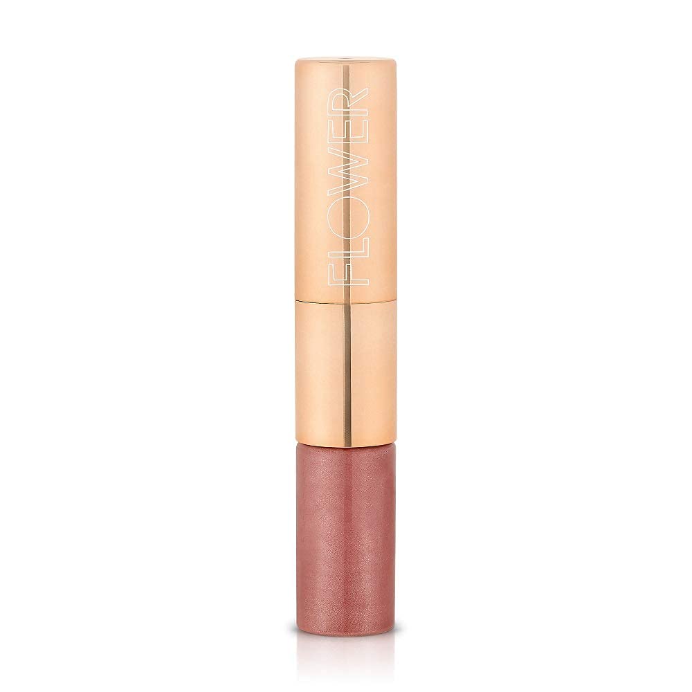 FLOWER BEAUTY Mix N Matte Lip Duo - Matching Full Coverage Matte Lipstick & High Shine Lip Gloss Duo (Bronze Envy)