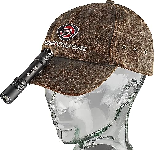 Streamlight 66320 MacroStream USB 500-Lumen Rechargeable Compact Flashlight with Wrist Lanyard, Hat Clip and USB Cord, Black