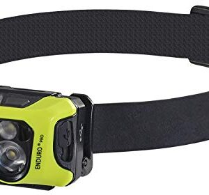 Streamlight 61436 Enduro Pro USB Rechargeable Multi-Function Head Lamp with Elastic and Rubber Head Strap and 3M Dual Lock, Yellow