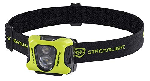 Streamlight 61436 Enduro Pro USB Rechargeable Multi-Function Head Lamp with Elastic and Rubber Head Strap and 3M Dual Lock, Yellow