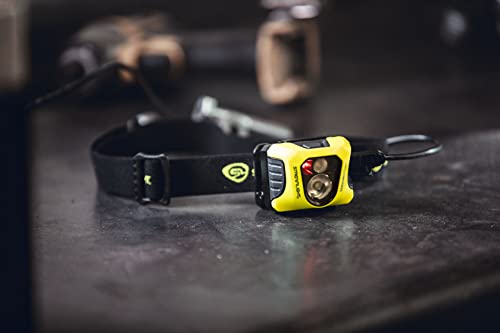 Streamlight 61436 Enduro Pro USB Rechargeable Multi-Function Head Lamp with Elastic and Rubber Head Strap and 3M Dual Lock, Yellow