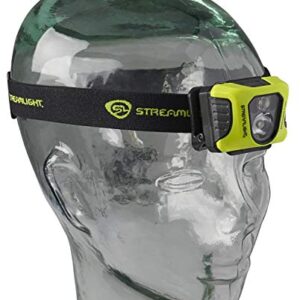 Streamlight 61436 Enduro Pro USB Rechargeable Multi-Function Head Lamp with Elastic and Rubber Head Strap and 3M Dual Lock, Yellow