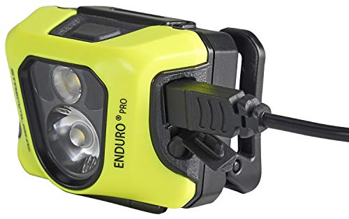 Streamlight 61436 Enduro Pro USB Rechargeable Multi-Function Head Lamp with Elastic and Rubber Head Strap and 3M Dual Lock, Yellow