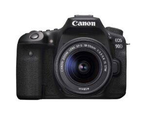 canon 90d digital slr camera with 18-55 is stm lens (renewed)