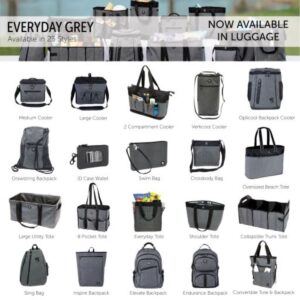 geckobrands Sling Bag | Versatile Unisex Crossbody Shoulder Bag | Stylish Companion for Adventures and Everyday (Every Day Gray 1)