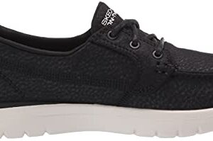 Skechers Womens Boat Shoe, Black ,7 medium US