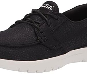 Skechers Womens Boat Shoe, Black ,7 medium US