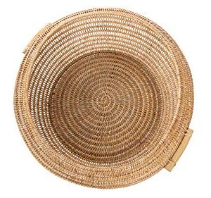 Kouboo Cambria Open Weave Basket, Honey-Brown