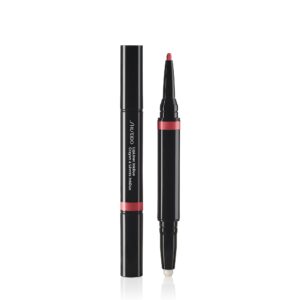 shiseido lipliner inkduo (prime + line), rosewood 04 - primes & shades lips for long-lasting, 8-hour wear - minimizes the look of fine lines & unevenness - non-drying formula