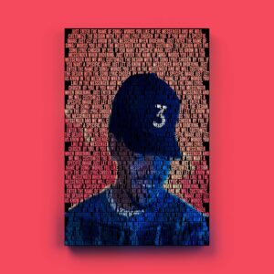 chance the rapper custom lyric canvas poster print-wrapped canvas print