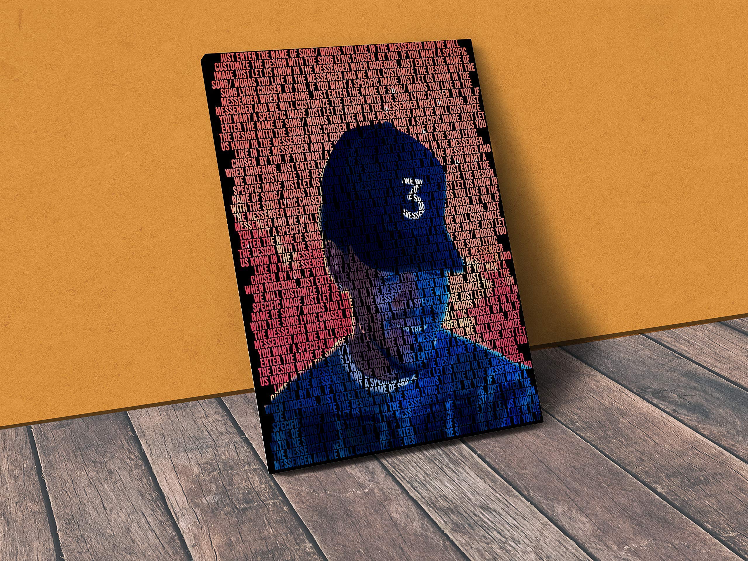 Chance The Rapper Custom Lyric Canvas Poster Print-Wrapped Canvas Print