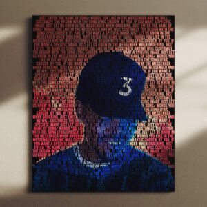 Chance The Rapper Custom Lyric Canvas Poster Print-Wrapped Canvas Print