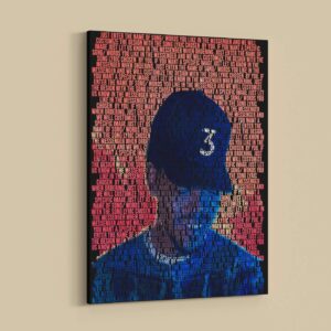 Chance The Rapper Custom Lyric Canvas Poster Print-Wrapped Canvas Print