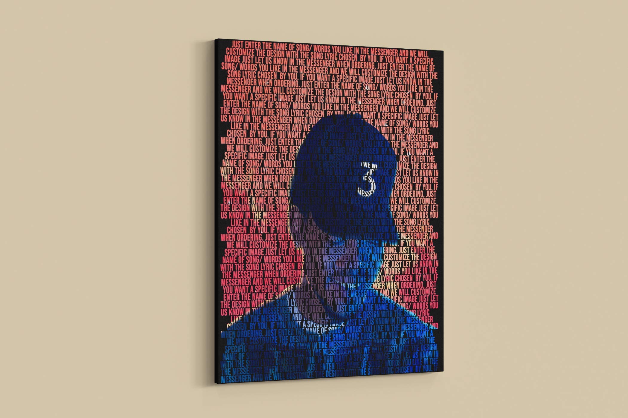 Chance The Rapper Custom Lyric Canvas Poster Print-Wrapped Canvas Print