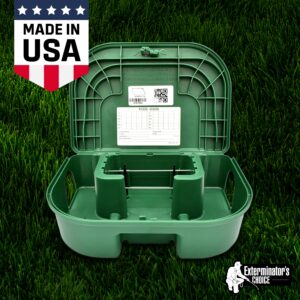 Exterminators Choice - Large Rat Bait Station Boxes with 1 Key - Heavy Duty Mouse Trap Poison Holder - Great for Catching Rats and Mice - Pest Control - Durable and Discreet