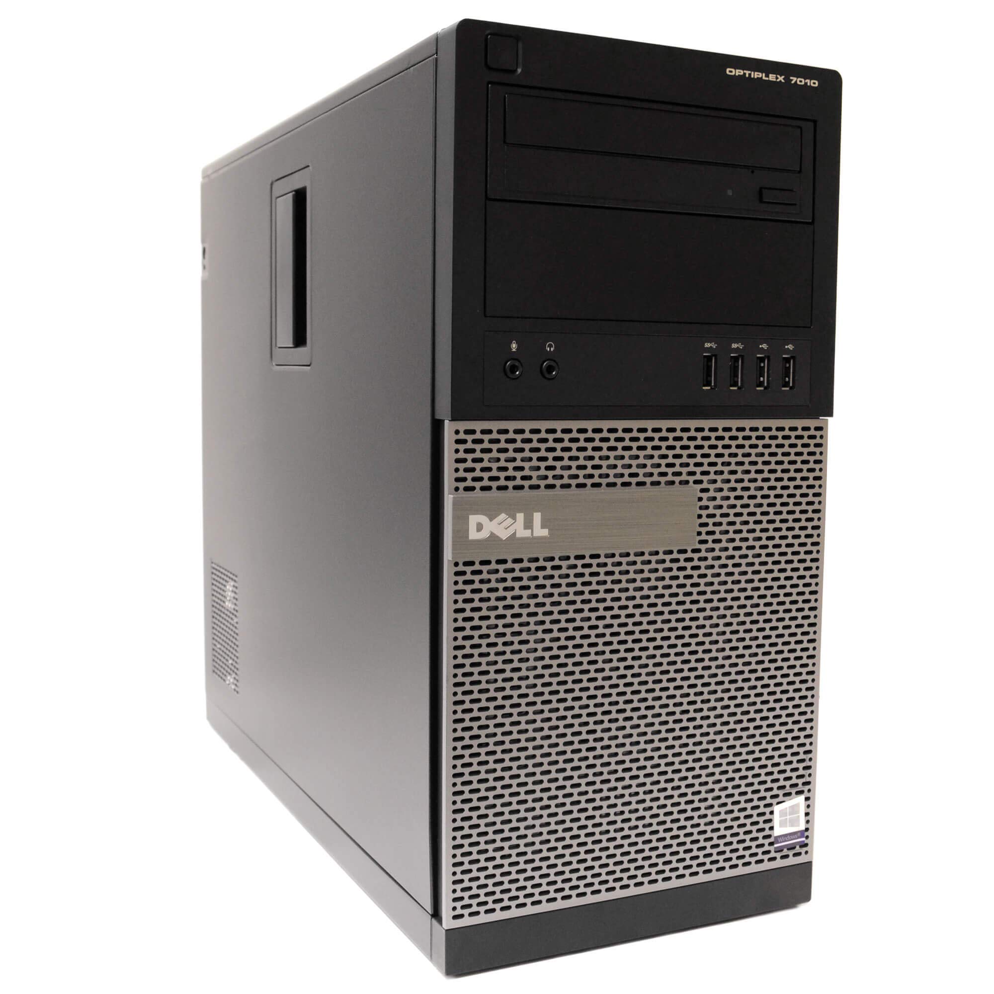 Dell Optiplex 7010 Tower Desktop PC, Intel Quad Core i5 (3.20GHz) Processor, 16GB RAM, 128GB Solid State Drive, 2TB Hard Drive, Windows 10 Pro, DVD, Keyboard, Mouse, WiFi (Renewed)