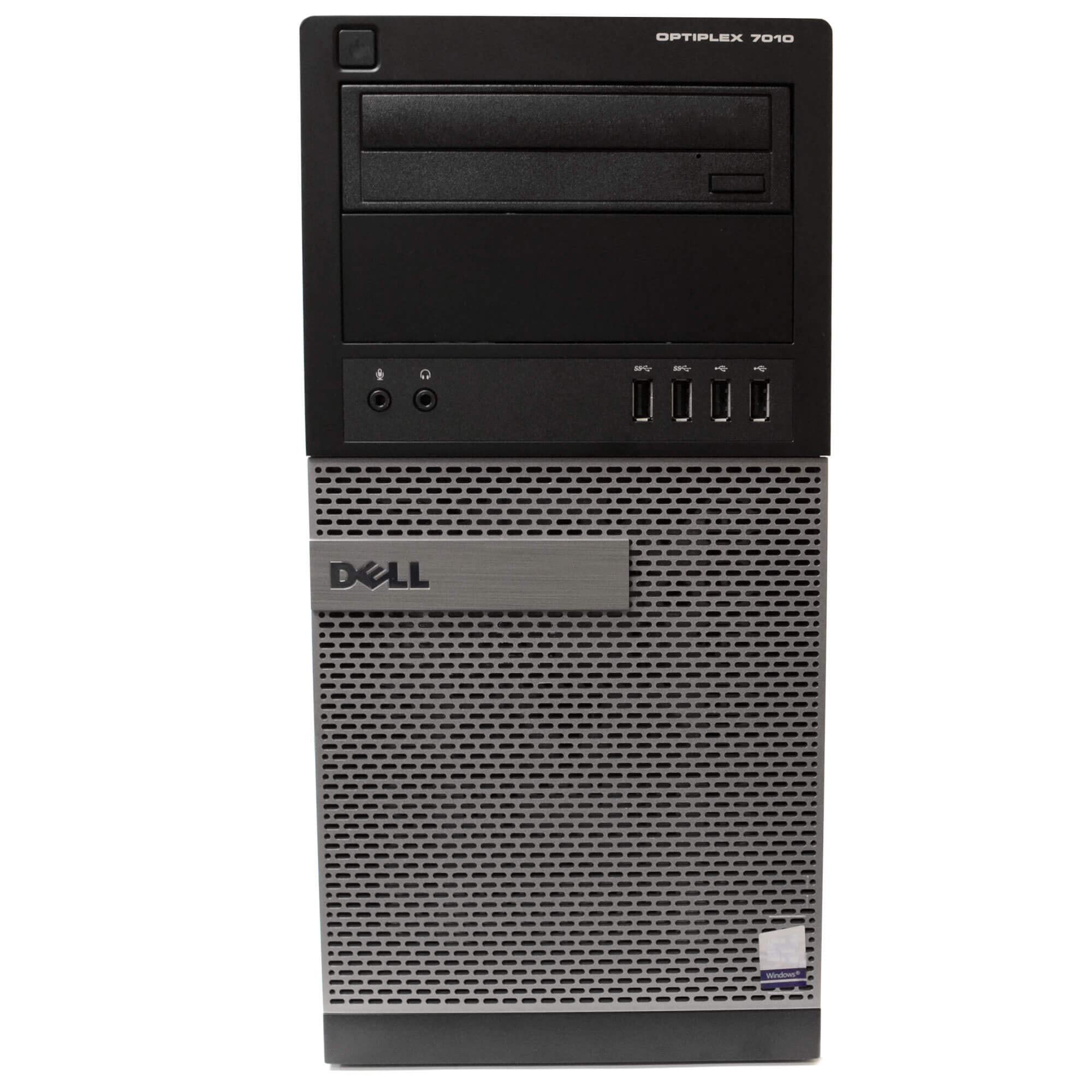 Dell Optiplex 7010 Tower Desktop PC, Intel Quad Core i5 (3.20GHz) Processor, 16GB RAM, 128GB Solid State Drive, 2TB Hard Drive, Windows 10 Pro, DVD, Keyboard, Mouse, WiFi (Renewed)