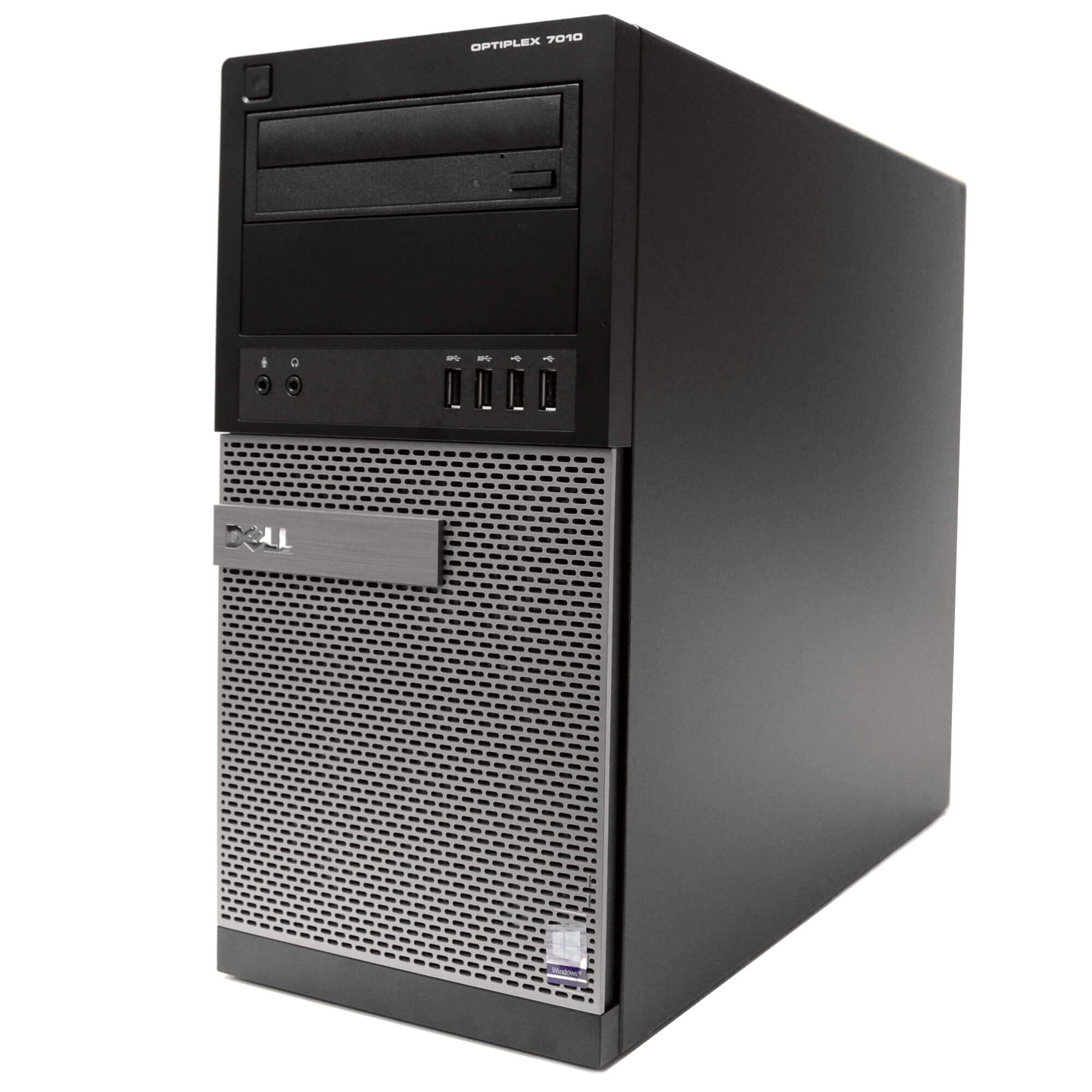 Dell Optiplex 7010 Tower Desktop PC, Intel Quad Core i5 (3.20GHz) Processor, 16GB RAM, 128GB Solid State Drive, 2TB Hard Drive, Windows 10 Pro, DVD, Keyboard, Mouse, WiFi (Renewed)