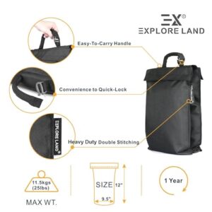 Explore Land 2-in-1 Saddle Weight Bag Universal Filled with Water & Sand