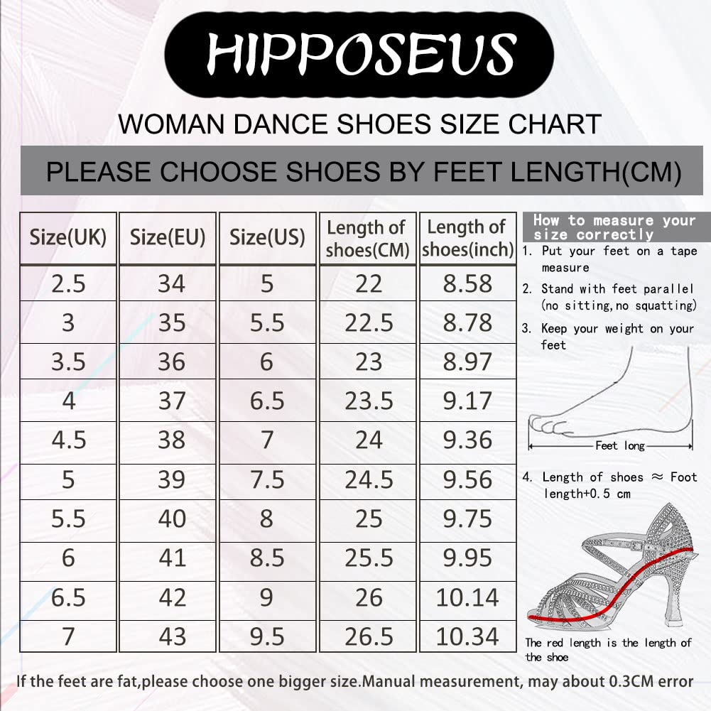 HIPPOSEUS Latin Dance Shoes for Women with Closed Toe Lace up Ballroom Latin Salsa Tango Dance Practice Shoes Low Heel 2.33",Black, 7 B(M) US