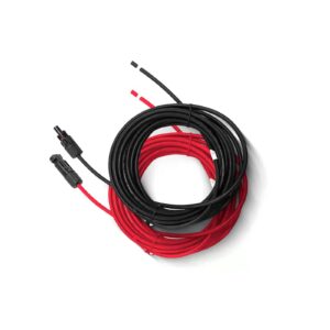 newpowa red black extension cable and battery cable with fuse (20ft extension cable)
