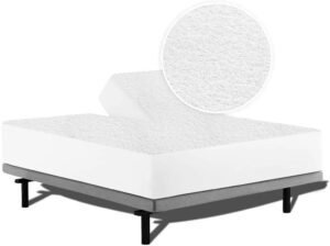 top head flex split king mattress protector fitted style 15" deep pocket 78" x 80", 32" split from top adjustable top-split king bed (split head flex king size waterproof mattress protector)
