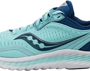 Saucony Women's S10552-25 Kinvara 11 Running Shoe, Aqua/Blue - 10 W US