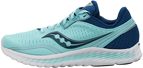 Saucony Women's S10552-25 Kinvara 11 Running Shoe, Aqua/Blue - 10 W US