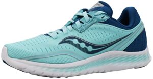 saucony women's s10552-25 kinvara 11 running shoe, aqua/blue - 10 w us